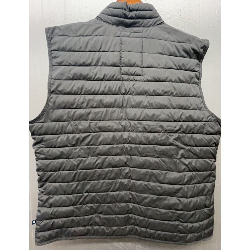 Gap Puffer Vest Men XL Black Cold Control Water Resistant Coated Full Zip Jacket - Picture 7 of 14